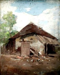 In The Farm by Nicolae Grigorescu