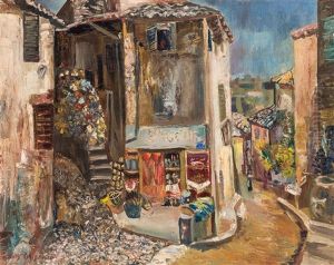 Epicerie Du Village by Boris Dmitrievich Grigoriev