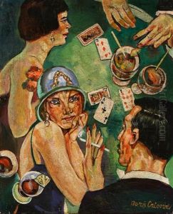 Card Players by Boris Dmitrievich Grigoriev