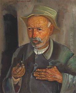 Mon Jardinier by Boris Dmitrievich Grigoriev