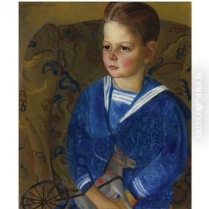 Boy In A Sailor Suit by Boris Dmitrievich Grigoriev