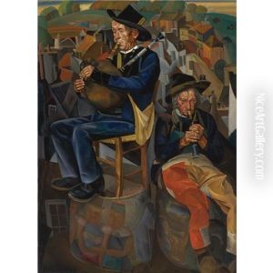 Binious (pipe Players) by Boris Dmitrievich Grigoriev