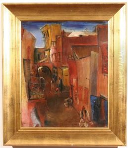 Street Scene In Morocco by Boris Dmitrievich Grigoriev