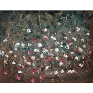 Sweet Peas by Boris Dmitrievich Grigoriev