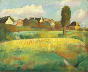 Landscape In Brittany by Boris Dmitrievich Grigoriev