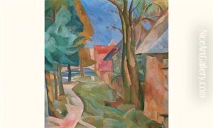 Rue De Village by Boris Dmitrievich Grigoriev