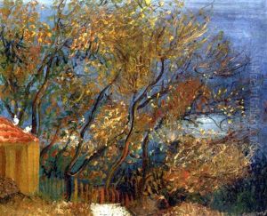 Trees In Autumn by Boris Dmitrievich Grigoriev