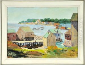 Fischerhauser Am Wasser by Roger-Maurice Grillon
