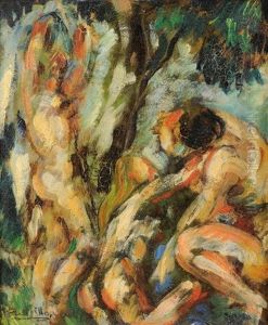 Les Baigneuses by Roger-Maurice Grillon