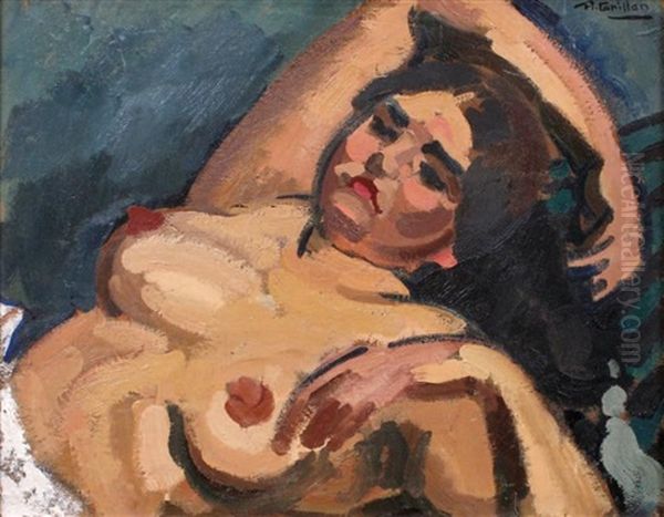 Femme Nue En Buste, Allongee - view 1