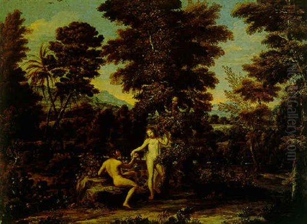 Adam And Eve In The Garden Of Eden - view 1