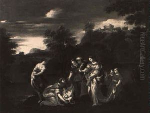 The Finding Of Moses by Giovanni Francesco Grimaldi
