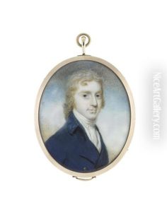 A Portrait Miniature Of A Gentleman by William Grimaldi