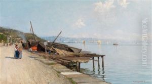 Blick Von Der Via Trieste Auf Triest