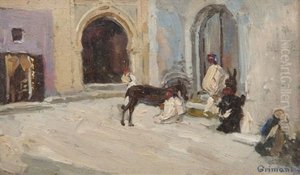 Repos Devant Une Porte Dans La Medina - view 1