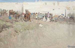 Passage De La Douane A Tanger by Guido Grimani