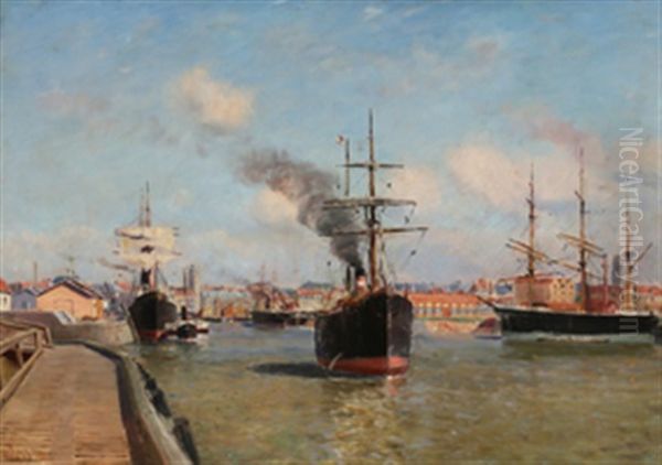 Havnemotiv Fra Antwerpen - view 1
