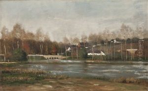 Elvelandskap Fra Amboise, Loiredalen Elvelandskap Fra Amboise, Loiredalen