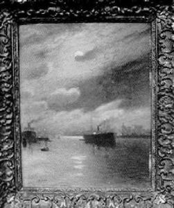 Dutch Harbour Scene by Johannes Martin Grimelund