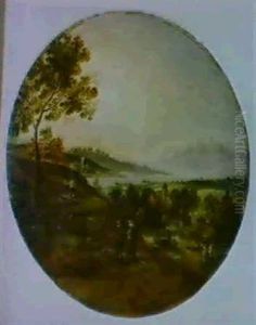 Landschaft Mit Blick Auf Ein Flusstal
