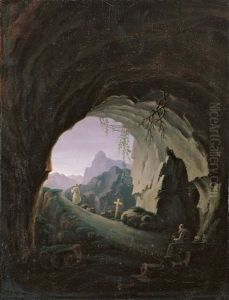 Monche In Einer Hohle by Vince Grimm