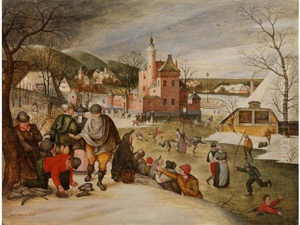 Wintervergnugen Auf Dem Eis, Um 1607 - view 1