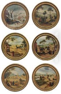 Six Mois De L'annee : Janvier, Mai, Juin, Juillet, Aout Et Septembre by Abel Grimmer