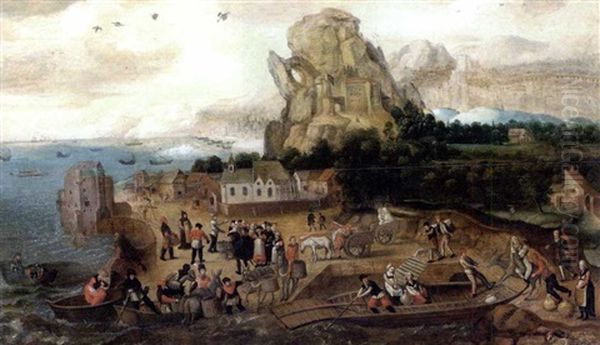 Landschaft Mit Hafen Und Maria Auf Der Flucht - view 1