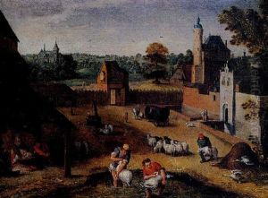 La Tonte Des Moutons by Abel Grimmer