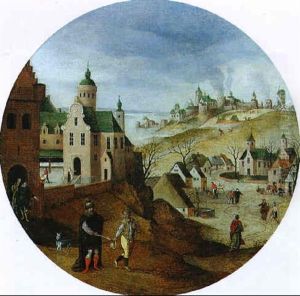 Le Marriage Du Fils Du Roi Ou Le Mois De Novembre by Abel Grimmer