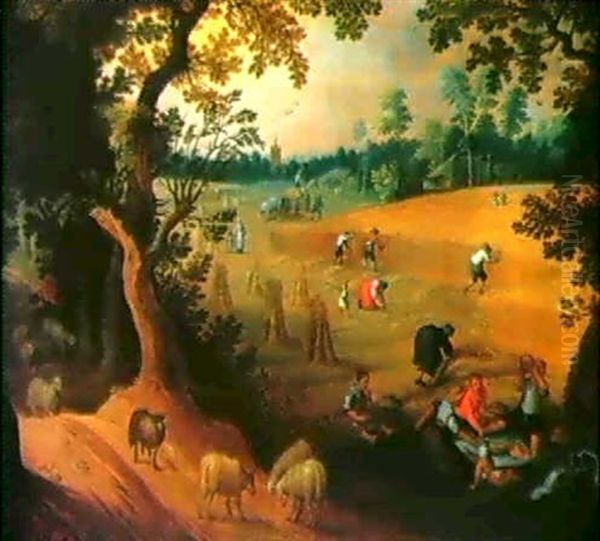 Die Kornernte, Eine Allegorie Des Sommers - view 1