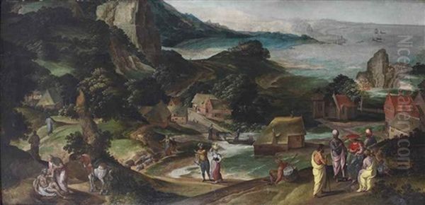 A Panoramic Landscape With The Parable Of The Good Samaritan - view 1