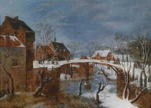 Winterlandschaft Mit Einem Flamischen Stadtchen by Jacob Grimmer