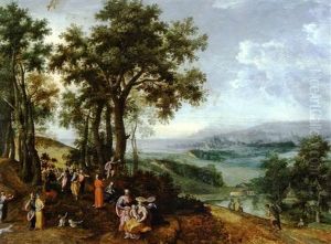 Paysage Avec Le Christ Prechant