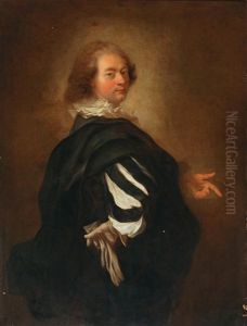Portrait Of A Gentleman Dressed A La Van Dyck by Alexis Grimou