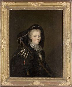 Portrait De Charles-louis, Comte De Manneville (ne En 1690) En Pelerin De Saint Jacques Et Portrait De Son Epouse Charlotte-francoise Auber De Theuville En Costume Venitien (2 Works)