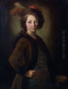Portrait D'un Jeune Garcon En Costume Polonais