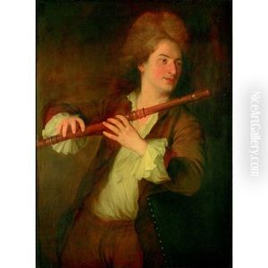 Le Joueur De Flute by Alexis Grimou