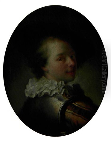 Portrait D'un Jeune Soldat En Armure - view 1