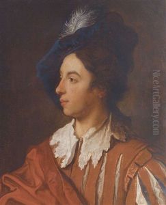 Portrait D'homme Au Chapeau A Plume