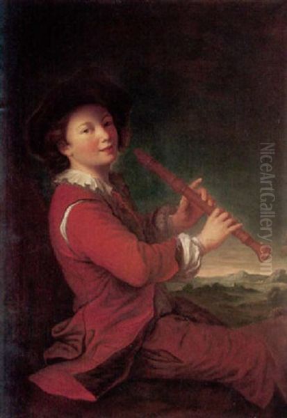 A Flute Player - view 1