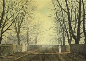 A Figure In A Country Lane A Figure In A Country Lane