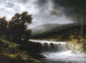 Dappled Light On The Rapids by Thomas Bailey Griffin