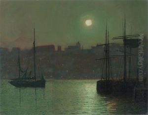 Old Scarborough by John Atkinson Grimshaw