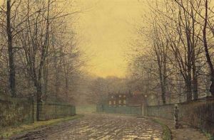 Autumn Evening by John Atkinson Grimshaw