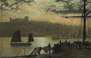 Whitby Abbey And Church by John Atkinson Grimshaw