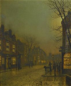 Wandsworth By Moonlight by John Atkinson Grimshaw