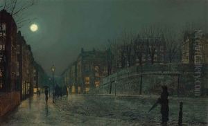 Heath Street, Hampstead by John Atkinson Grimshaw