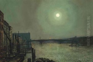Southwark Bridge From Blackfriars by John Atkinson Grimshaw