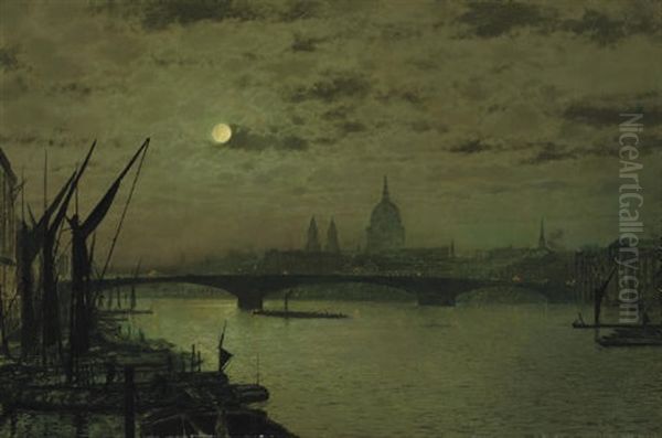 St. Paul's Cathedral, From The River Thames - view 1